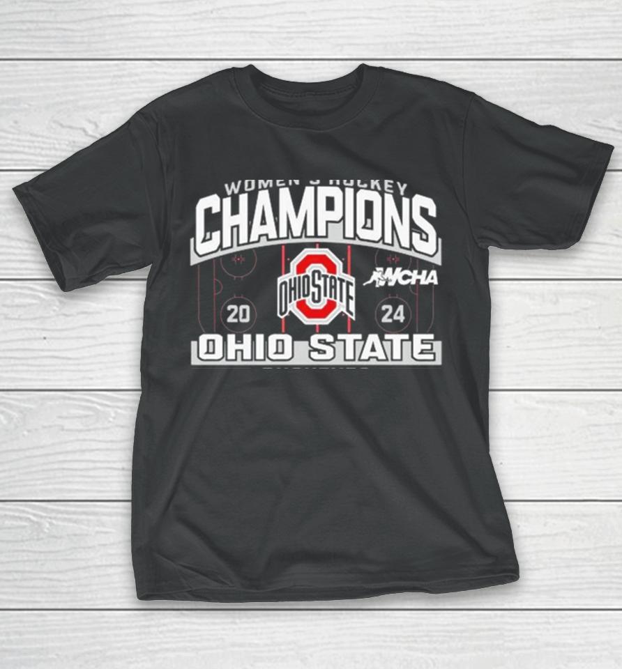 Ohio State Buckeyes Women’s Hockey 2024 Champions T-Shirt