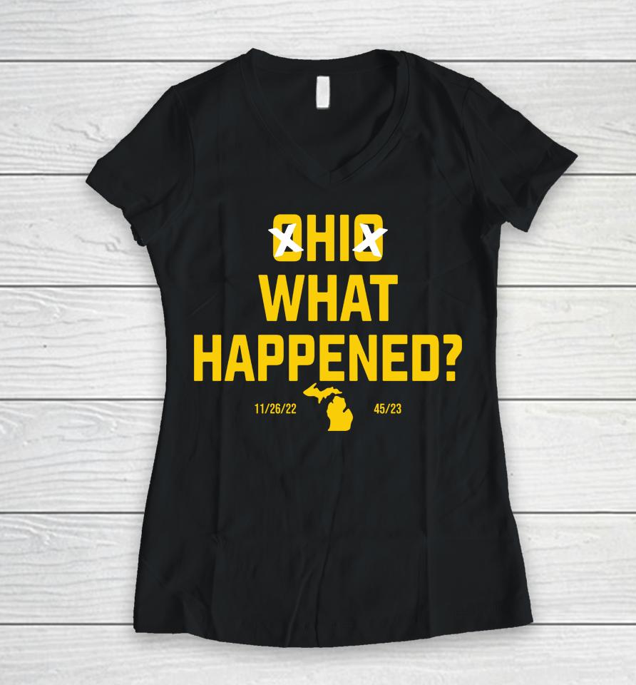 Ohio What Happened 2022 Women V-Neck T-Shirt