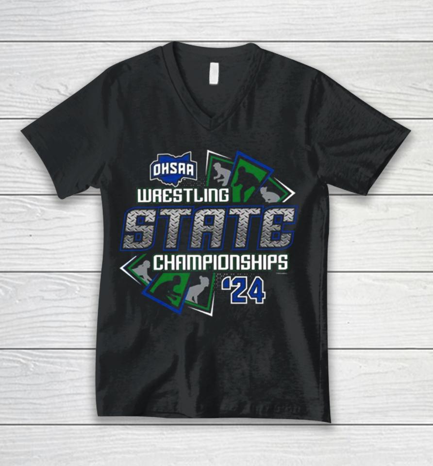 Ohsaa Wrestling State Championships ’24 Unisex V-Neck T-Shirt