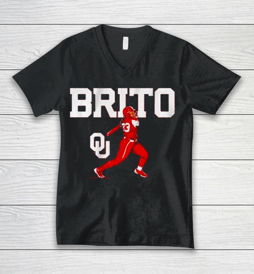 Oklahoma Softball Alyssa Brito Vintage Unisex V-Neck T-Shirt