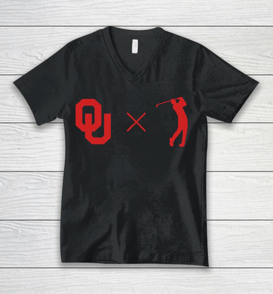 Oklahoma Softball And Oklahoma Golf Unisex V-Neck T-Shirt