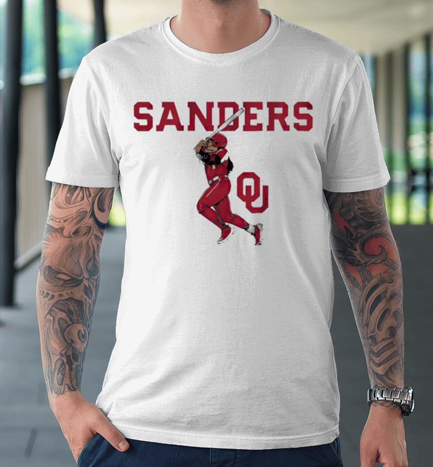 Oklahoma Softball Cydney Sanders Slugger Swing Premium T-Shirt