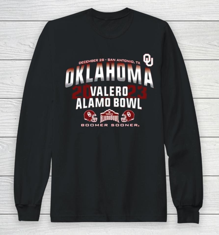 Oklahoma Sooners 2023 Valero Alamo Bowl Boomer Sooner Long Sleeve T-Shirt