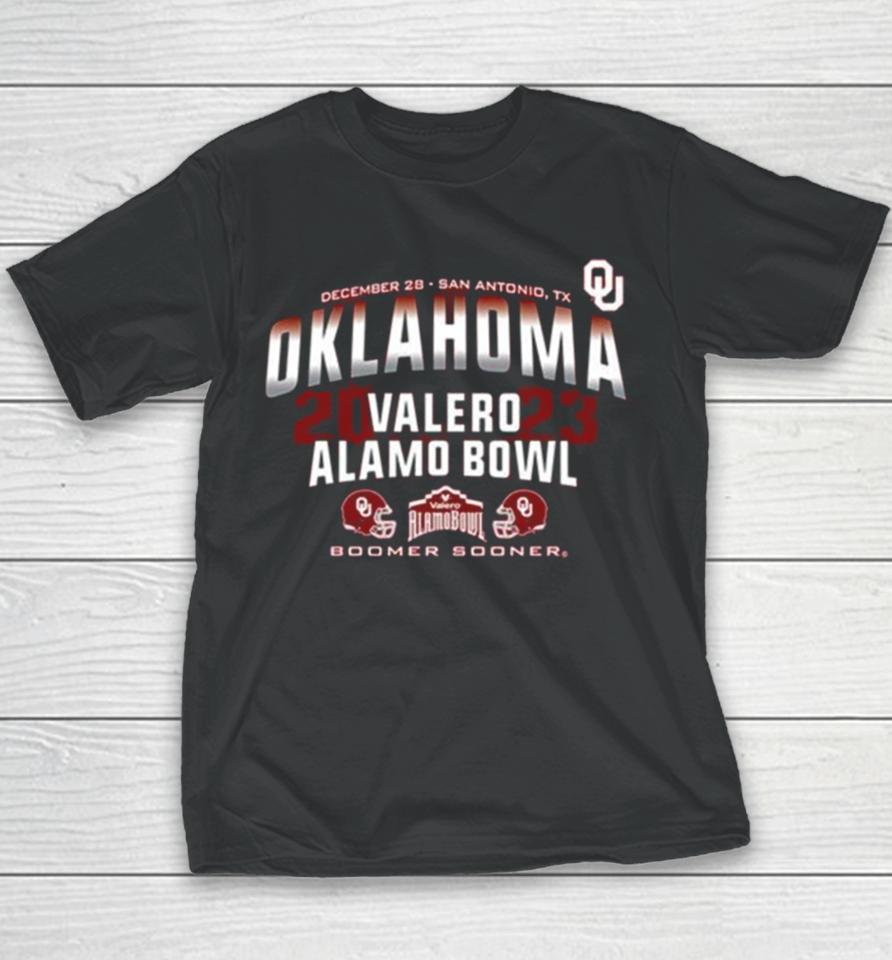 Oklahoma Sooners 2023 Valero Alamo Bowl Boomer Sooner Youth T-Shirt