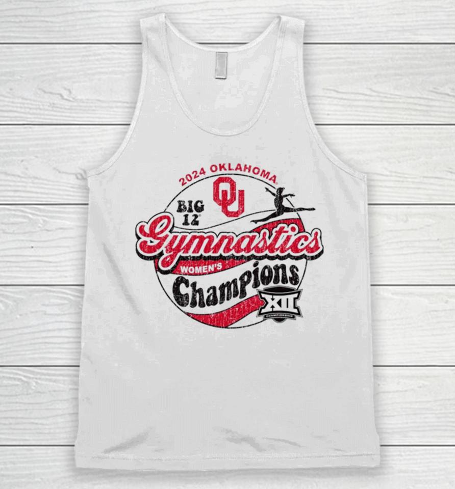 Oklahoma Sooners 2024 Big 12 Women’s Gymnastics Champions Unisex Tank Top