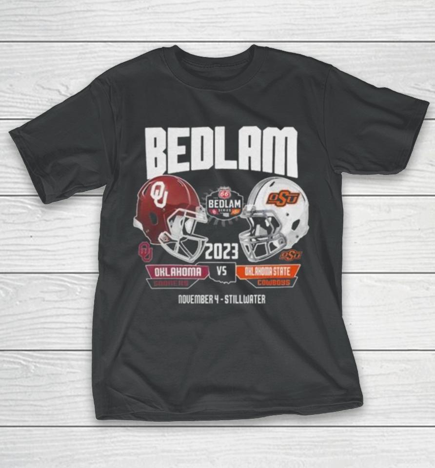 Oklahoma Sooners Vs Oklahoma State Cowboys 2023 Bedlam Football Matchup T-Shirt