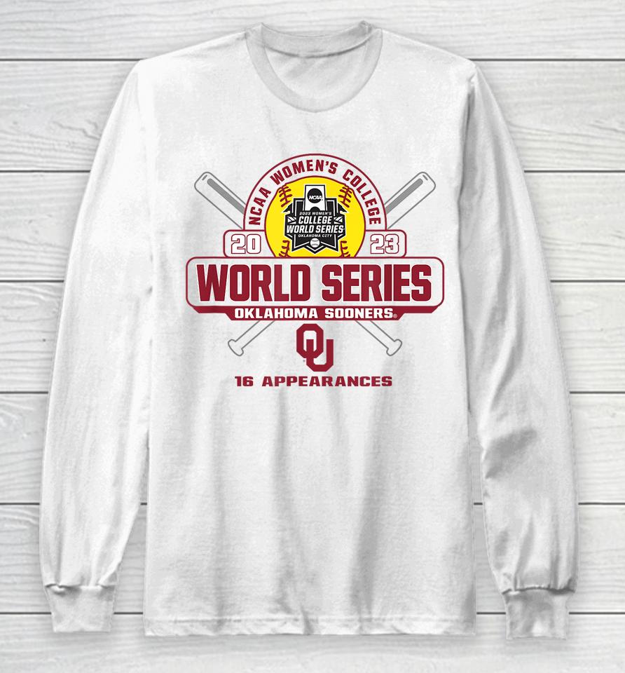 Oklahoma Sooners Women's College World Series 2023 Softball Long Sleeve T-Shirt
