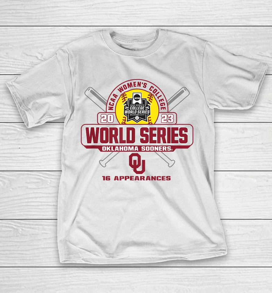 Oklahoma Sooners Women's College World Series 2023 Softball T-Shirt
