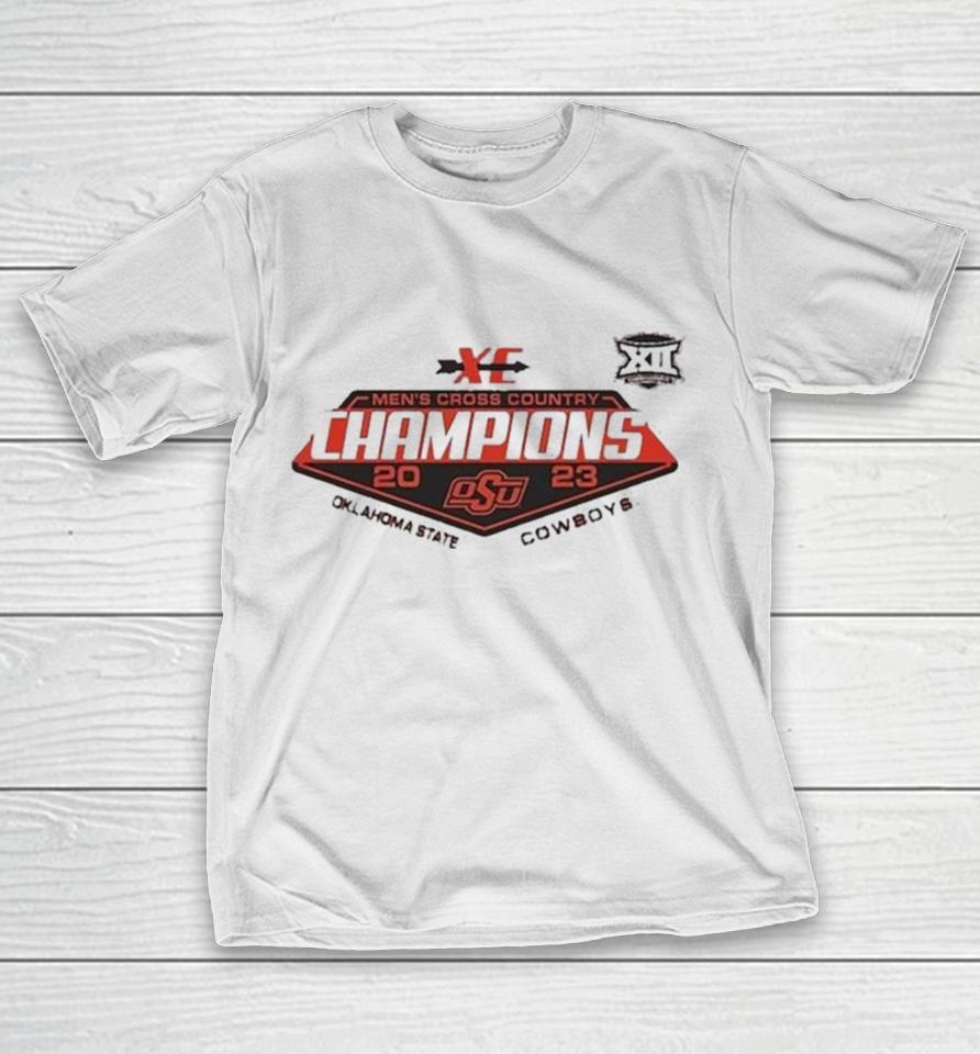 Oklahoma State Cowboys 2023 Big 12 Men’s Cross Country Champions T-Shirt