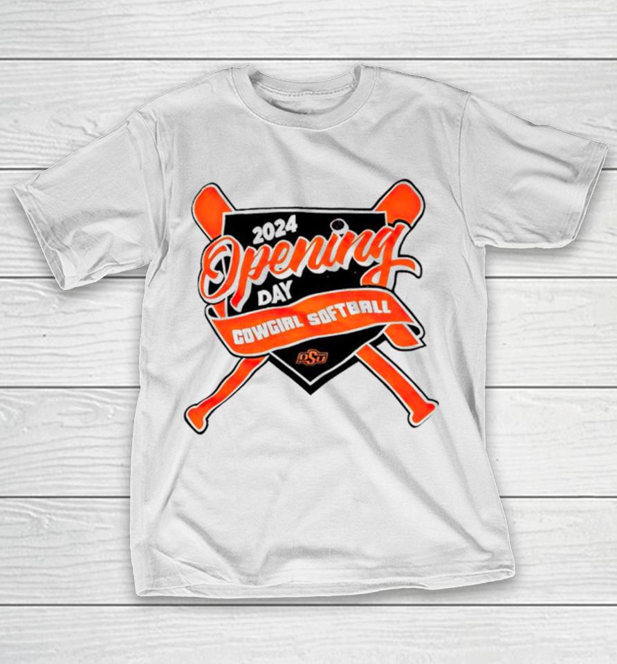 Oklahoma State Cowboys 2024 Opening Day Cowgirl Softball T-Shirt