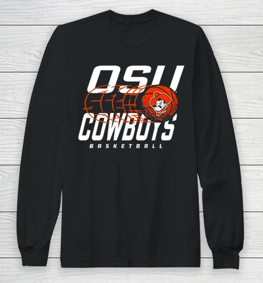 Oklahoma State Cowboys Basketball Logo Long Sleeve T-Shirt