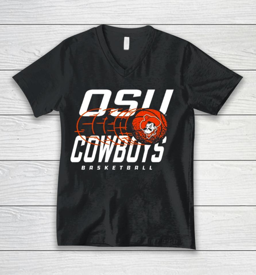 Oklahoma State Cowboys Basketball Logo Unisex V-Neck T-Shirt