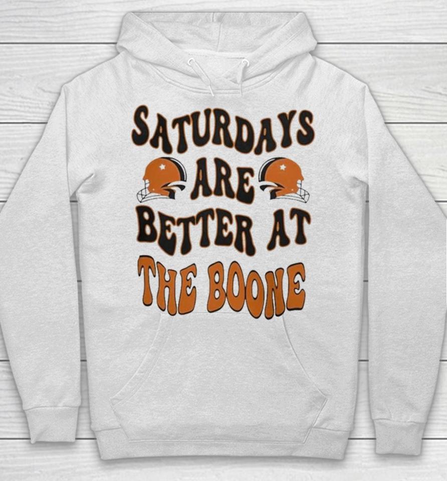 Oklahoma State Football Saturdays Are Better At The Boone 2023 Helmet Hoodie