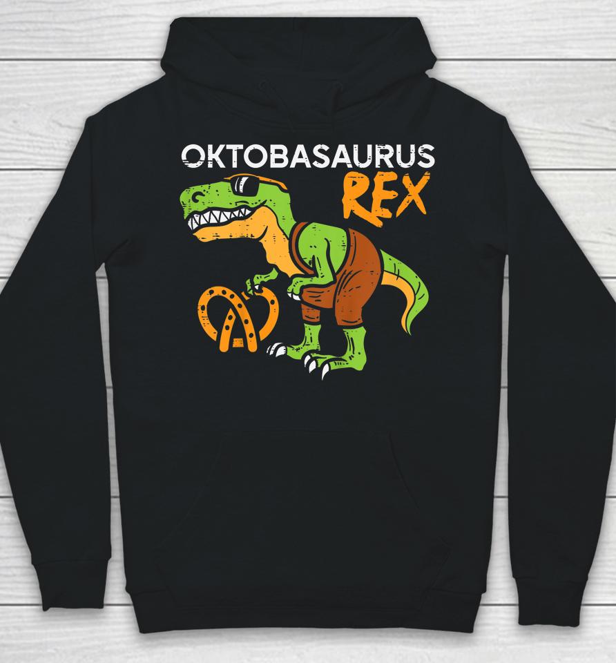 Oktobasaurus Rex Oktoberfest Trex Bavaria Dinosaur Boys Kids Hoodie