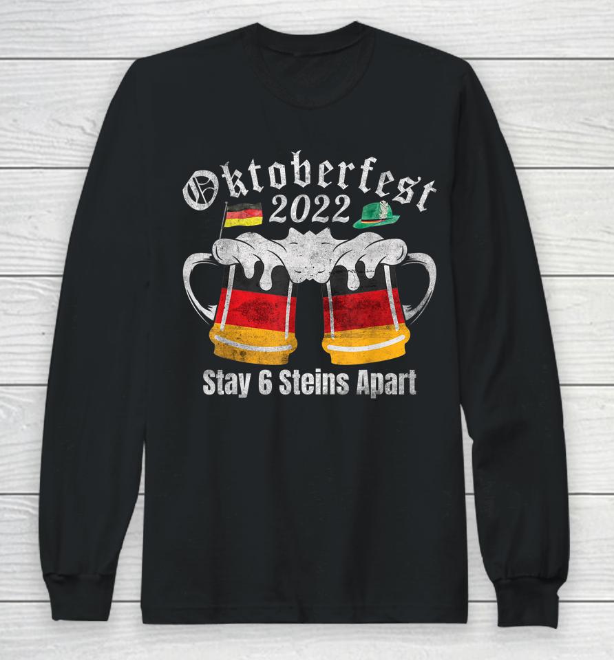 Oktoberfest 2022 6 Stein Apart Beer October Long Sleeve T-Shirt