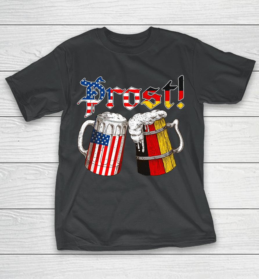 Oktoberfest American German Flag Beer Prost German Beer T-Shirt