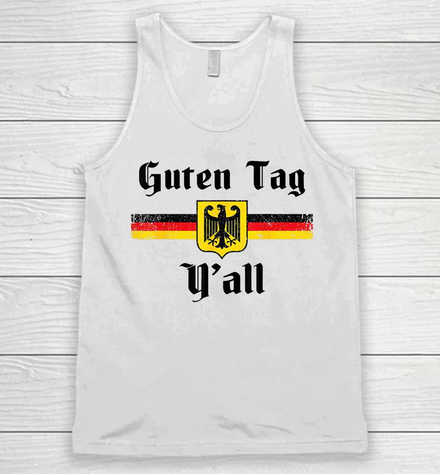 Oktoberfest German Flag Eagle Prost Guten Tag Y'all Fun Tee Unisex Tank Top