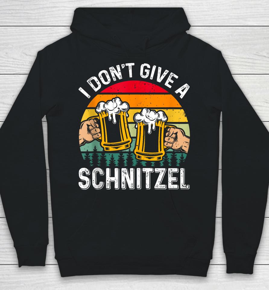 Oktoberfest I Don't Give A Schnitzel Beer Fan German Food Hoodie