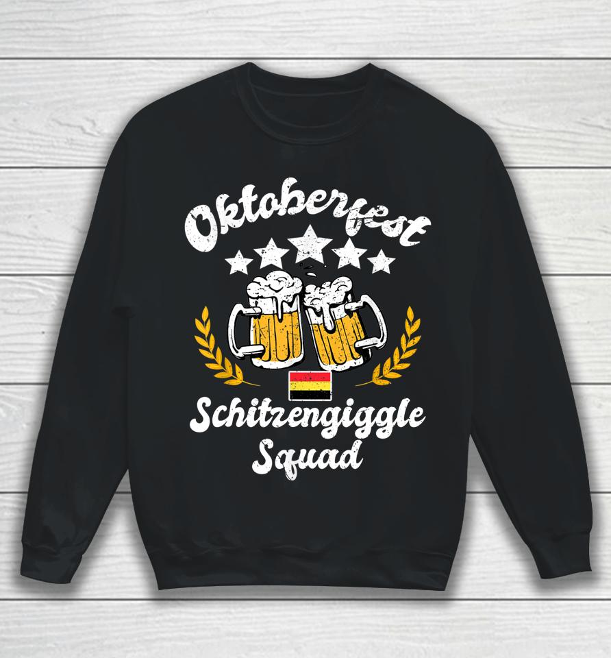 Oktoberfest Schitzengiggle Squad Happy Bavarian Festival Sweatshirt