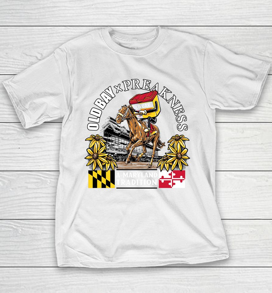 Old Bay X Preakness A Maryland Tradition Youth T-Shirt