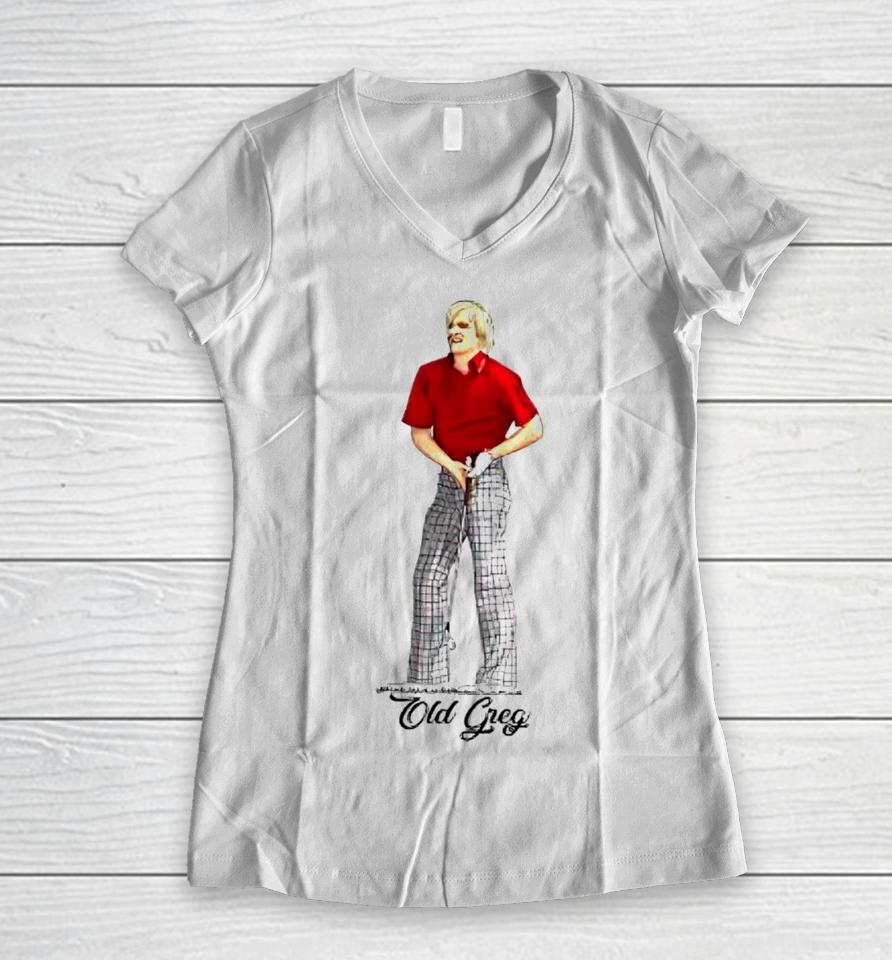 Old Greg Golf Women V-Neck T-Shirt