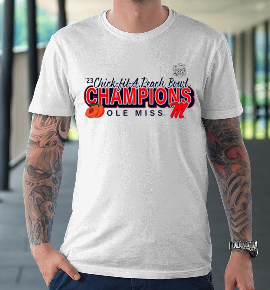 Ole Miss Rebels 2023 Peach Bowl Champions Superior Ability Premium T-Shirt