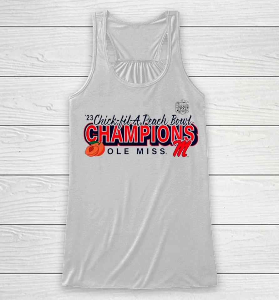 Ole Miss Rebels 2023 Peach Bowl Champions Superior Ability Racerback Tank