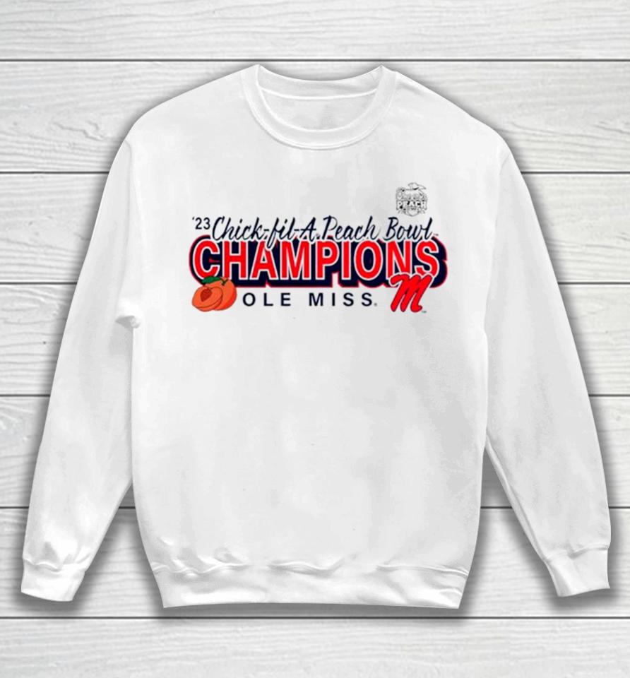 Ole Miss Rebels 2023 Peach Bowl Champions Superior Ability Sweatshirt