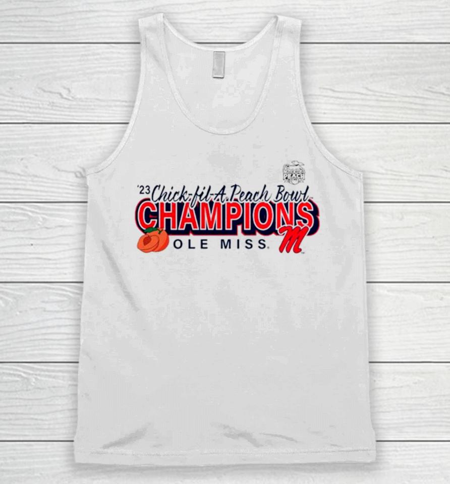 Ole Miss Rebels 2023 Peach Bowl Champions Superior Ability Unisex Tank Top
