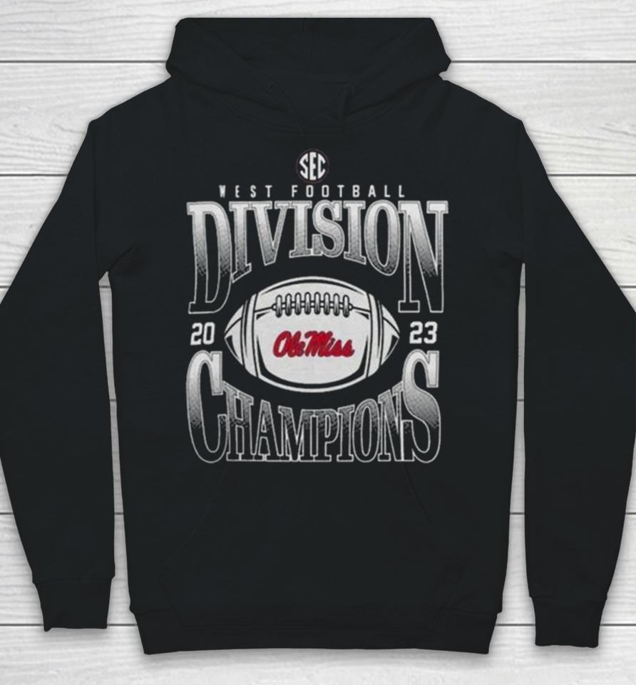 Ole Miss Rebels 2023 Sec West Football Division Champions Goal Line Stand Hoodie