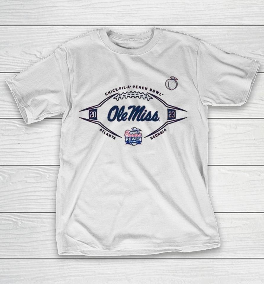 Ole Miss Rebels Football 2023 Chick Fil A Peach Bowl T-Shirt