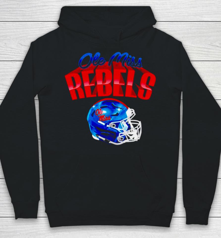 Ole Miss Rebels Football Glossy Helmet Hoodie