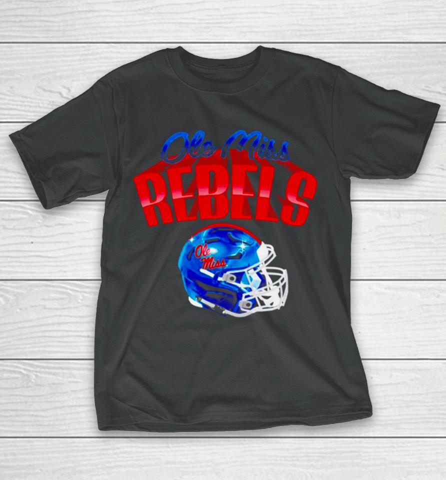 Ole Miss Rebels Football Glossy Helmet T-Shirt