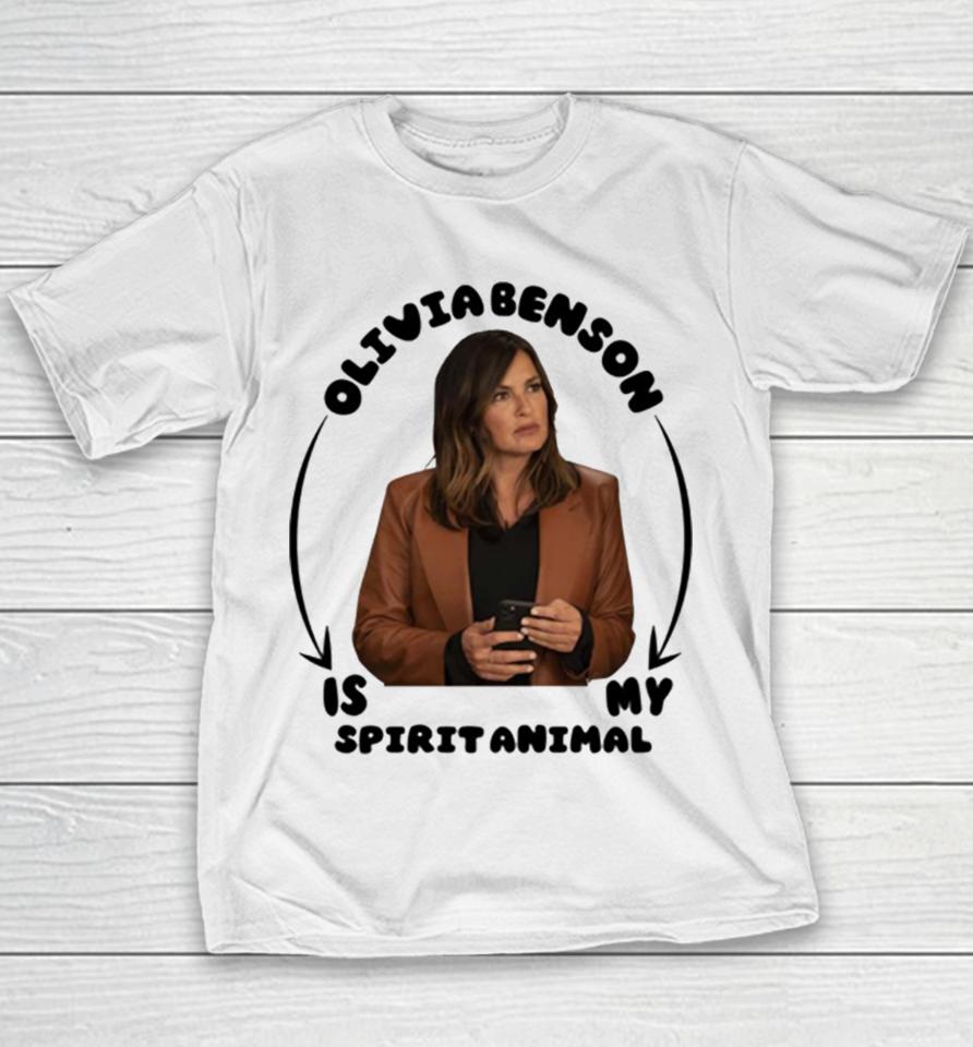 Olivia Benson Is My Spirit Animal Funny Youth T-Shirt
