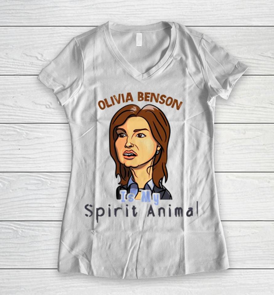 Olivia Benson Is My Spirit Animal Women V-Neck T-Shirt