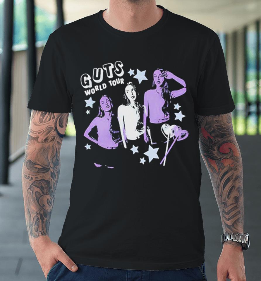 Olivia Rodrigo Guts World Tour Lollypop Dateback Premium T-Shirt