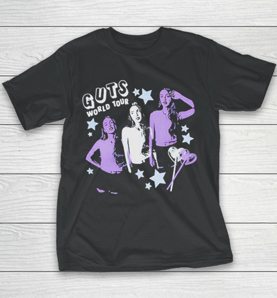 Olivia Rodrigo Guts World Tour Lollypop Dateback Youth T-Shirt