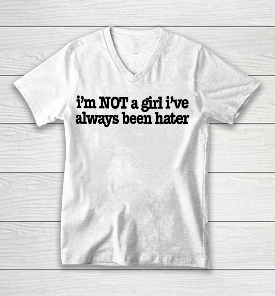 Oliviarodrigo I'm Not A Girl I've Always Been Hater Unisex V-Neck T-Shirt
