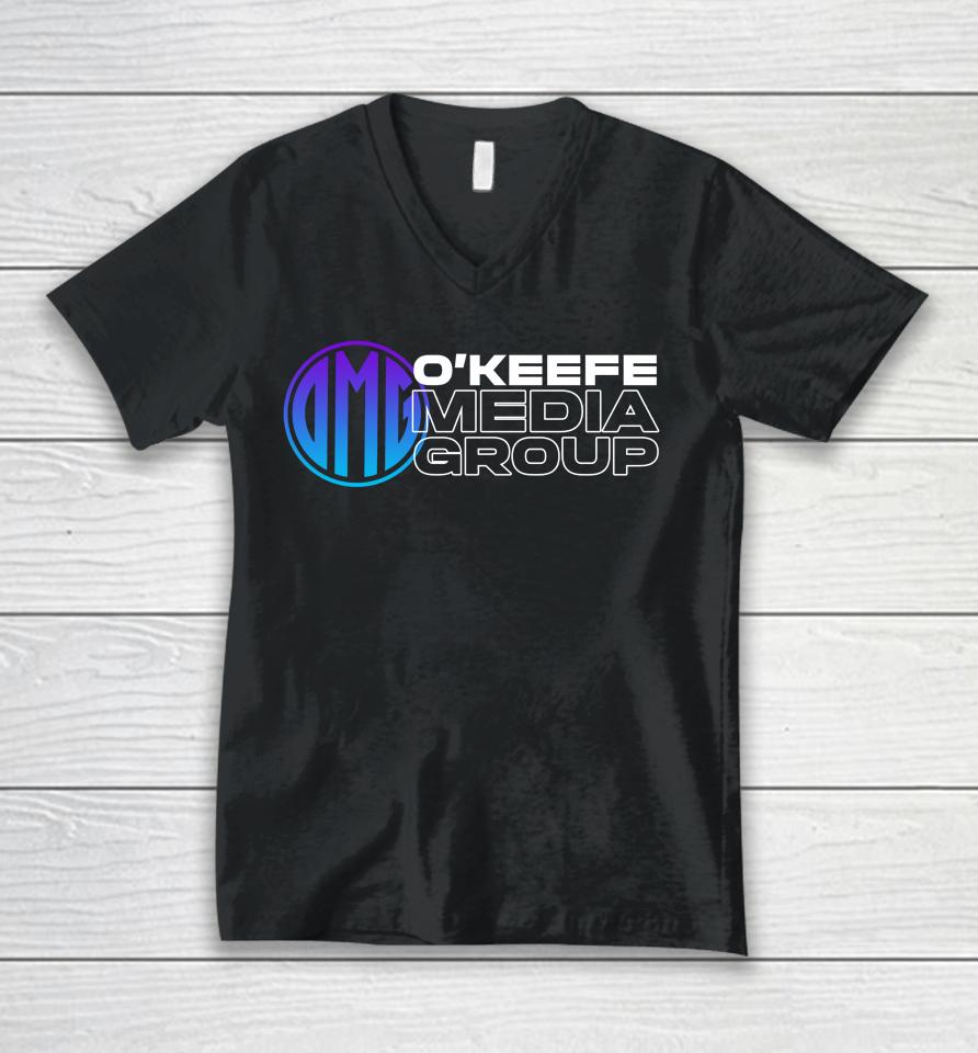 Omg O'keefe Media Group Unisex V-Neck T-Shirt