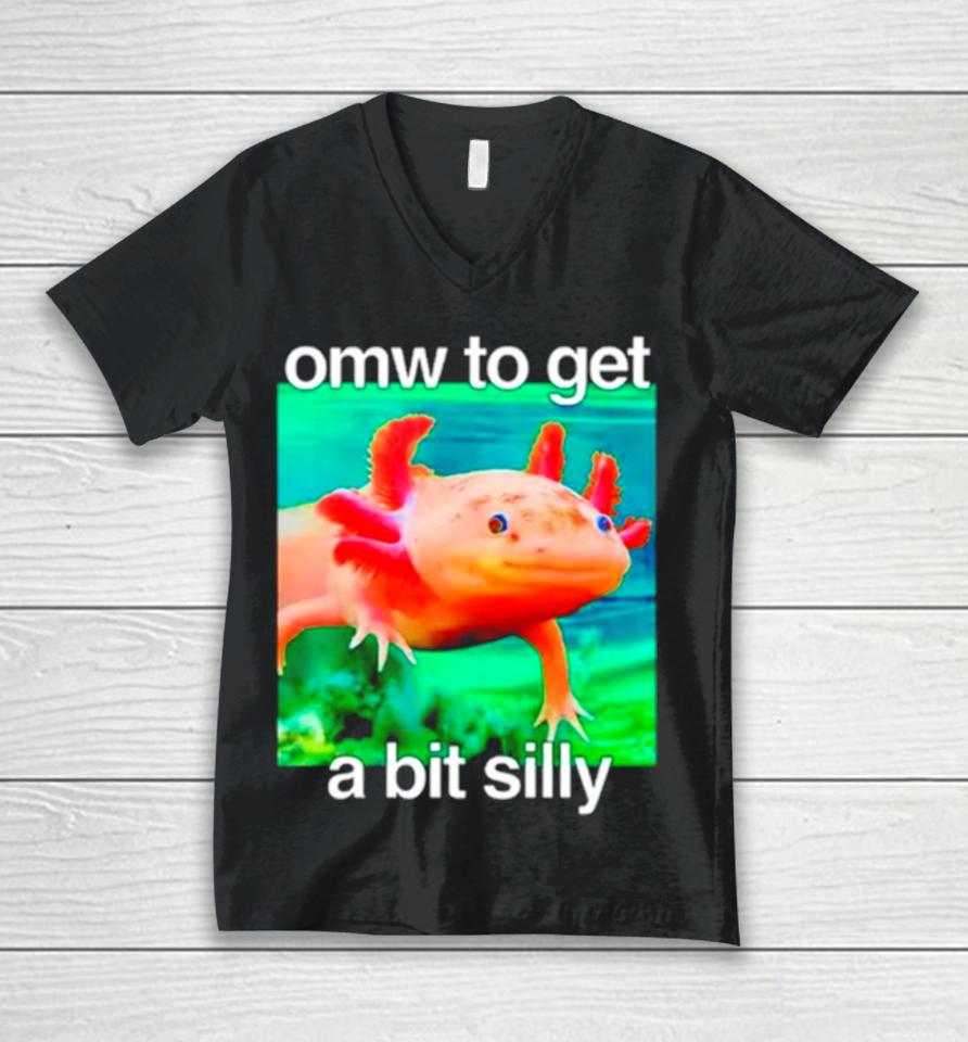 Omw To Get A Bit Silly Axolotl Unisex V-Neck T-Shirt
