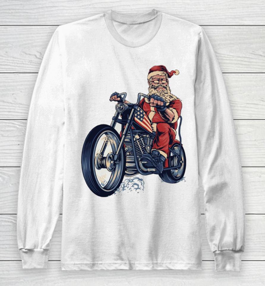 On A Motorcycle For Enthusiasts Lovers Riders Long Sleeve T-Shirt