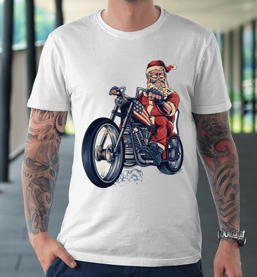 On A Motorcycle For Enthusiasts Lovers Riders Premium T-Shirt