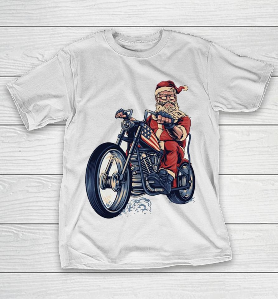 On A Motorcycle For Enthusiasts Lovers Riders T-Shirt