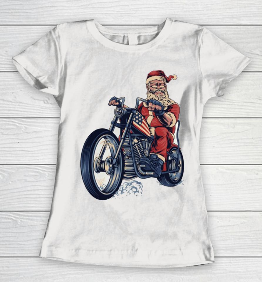 On A Motorcycle For Enthusiasts Lovers Riders Women T-Shirt