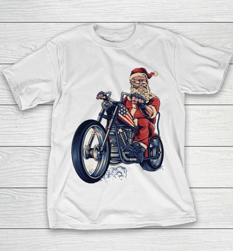 On A Motorcycle For Enthusiasts Lovers Riders Youth T-Shirt