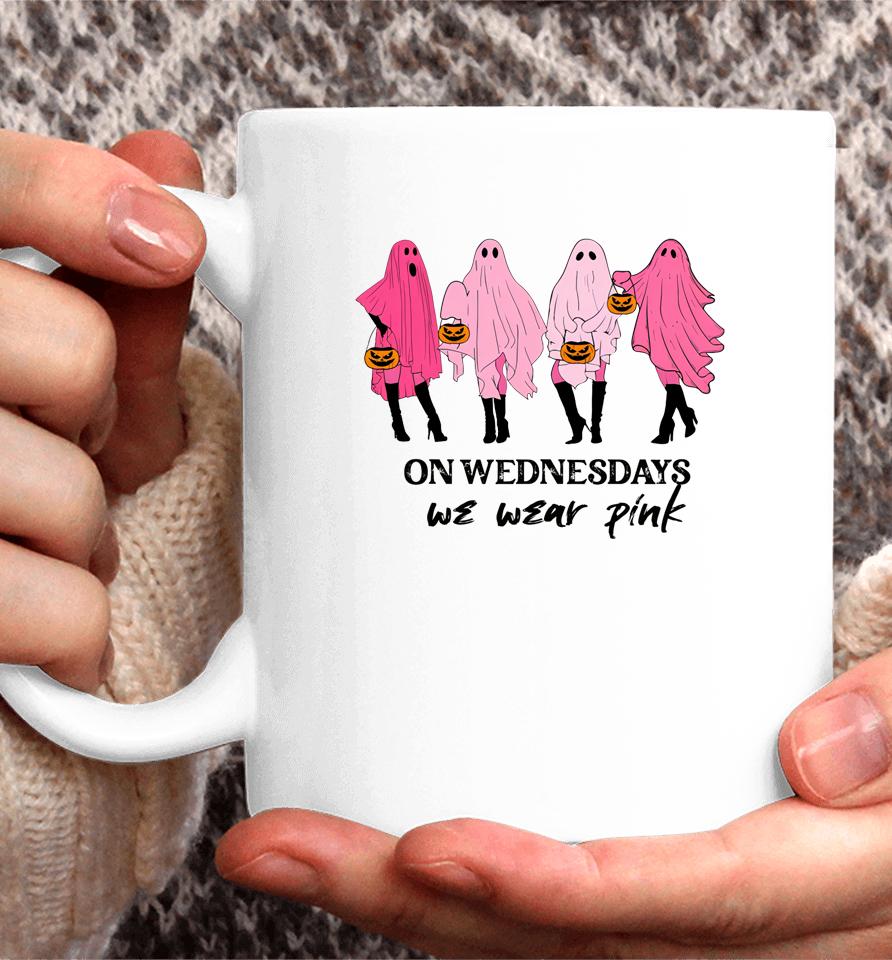 On Wednesday We Wear Pink Ghost Coffee Mug