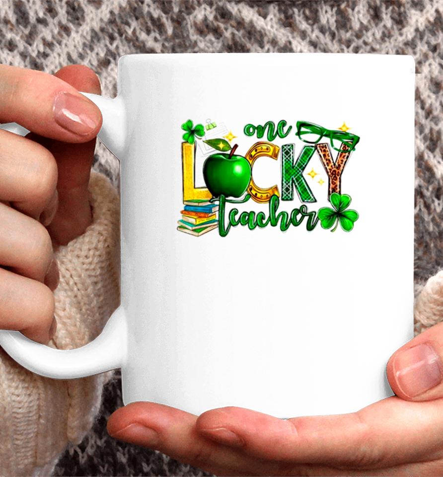 One Lucky Shamrock Teacher St Patrick’s Day Appreciation Coffee Mug