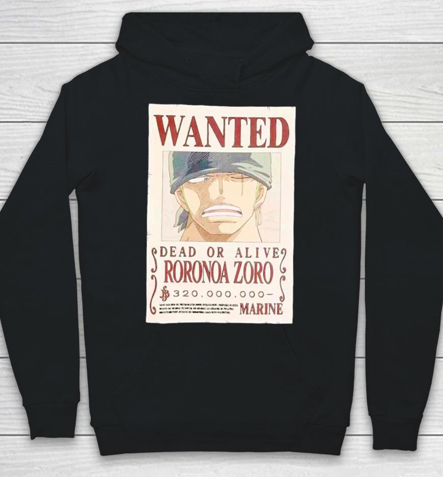 One Piece Zoro Wanted Poster Hoodie