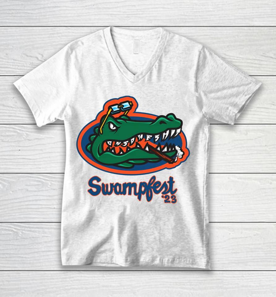 Onsomeshit Swampfest 23 Unisex V-Neck T-Shirt