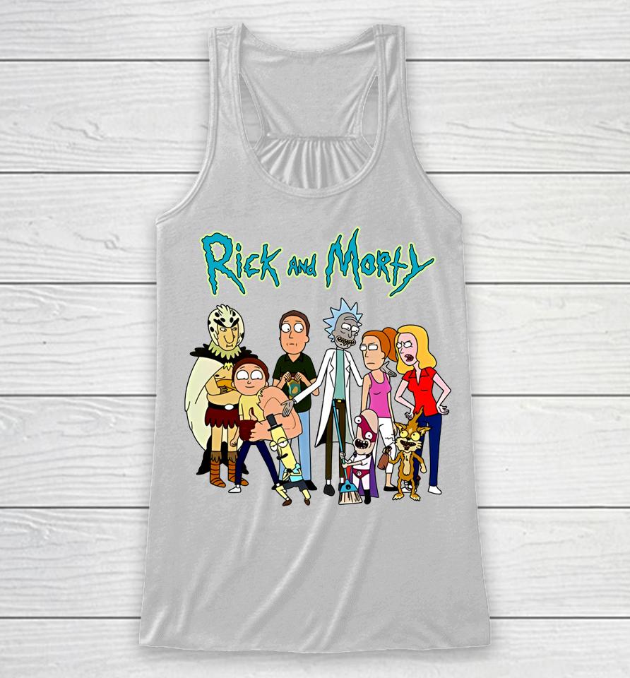Oompaville Rick And Morty Racerback Tank